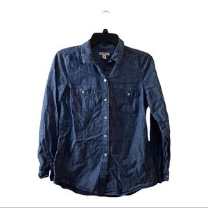 Denim Long Sleeve Button Up (xs)